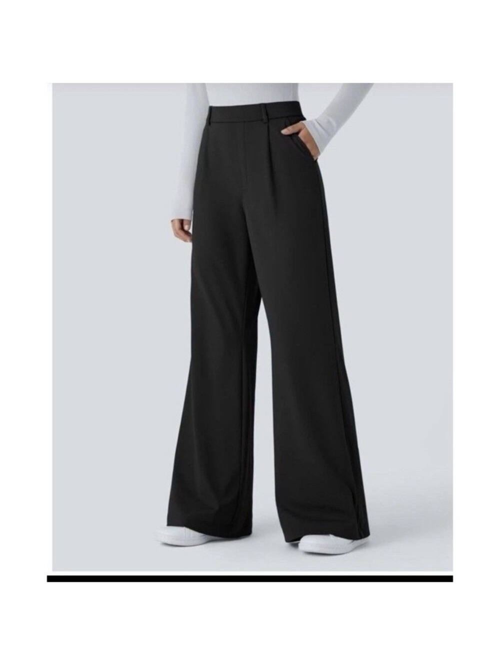 Halara Flex DayStretch High-Waisted Pocket Work Flare Dress Pants Large Tall